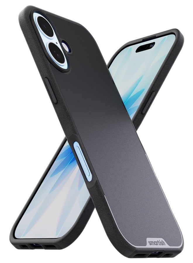 سمارتيش جراب Smartish® MagSafe لهاتف iPhone 17 - جراب Gripmunk المغناطيسي النحيف [خفيف الوزن + واقي] غطاء قبضة رفيع مع بطانة من الألياف الدقيقة لهاتف Apple iPhone 17 - Black Tie Affair - Image 1