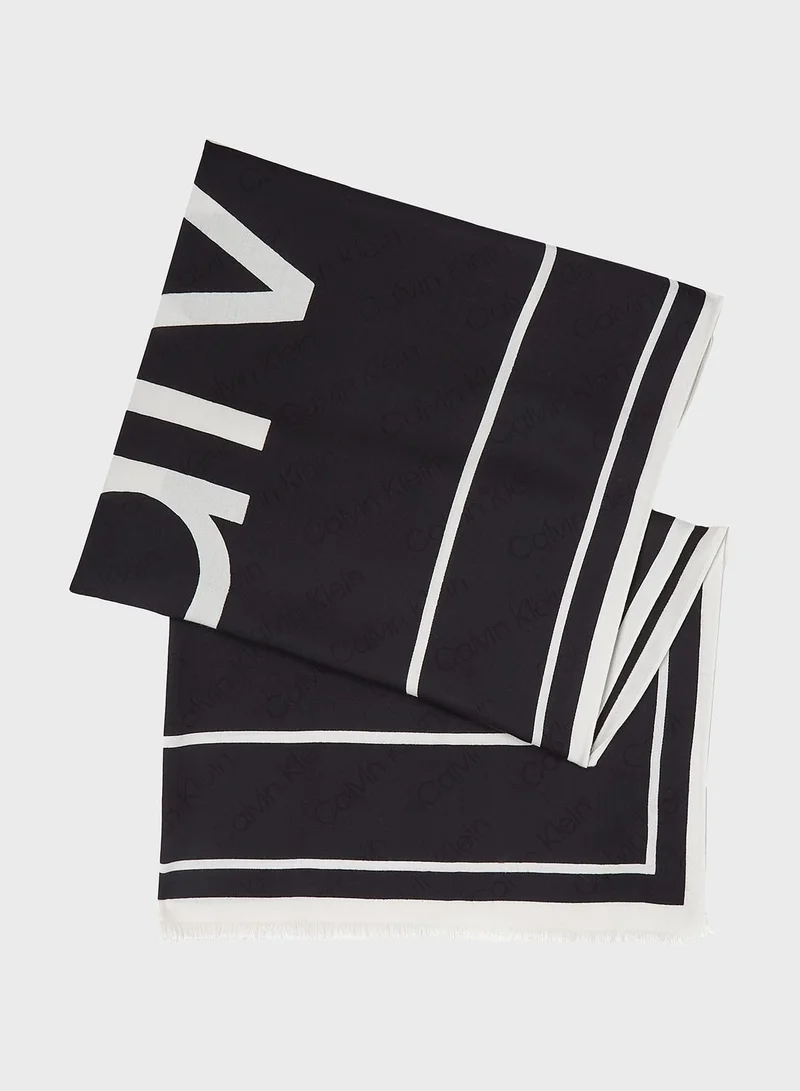 CALVIN KLEIN Logo Jq Scarf