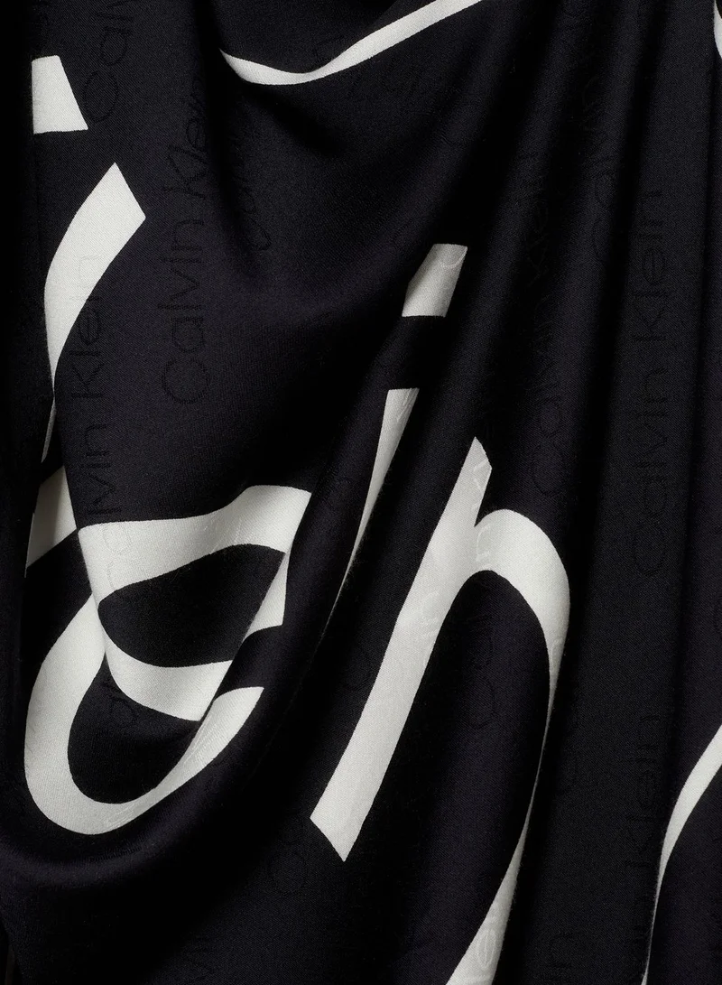 CALVIN KLEIN Logo Jq Scarf