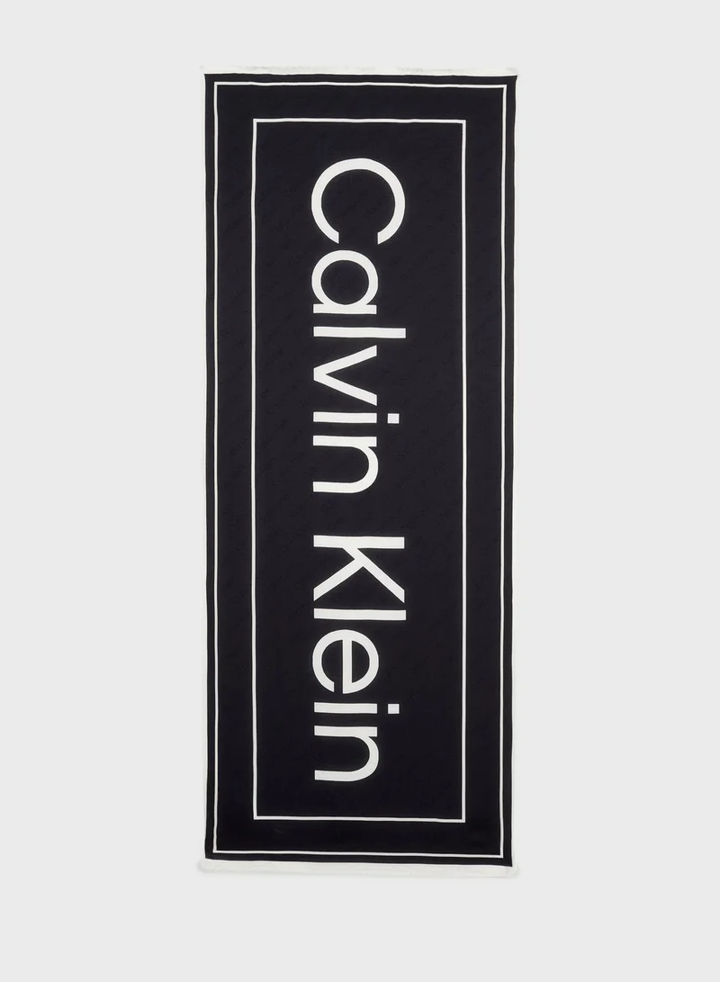 CALVIN KLEIN Logo Jq Scarf
