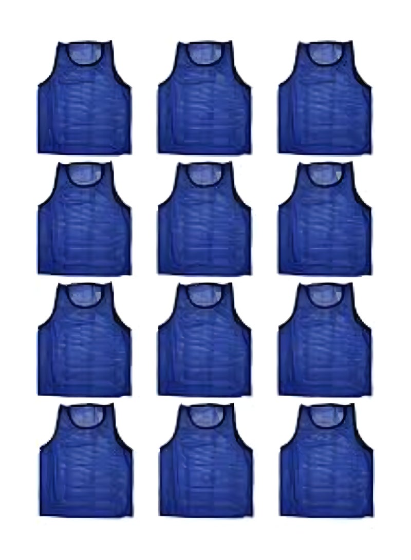 H PRO H PRO Football Pinnies | Training Jackets | Set of 12 | Blue - Image 1