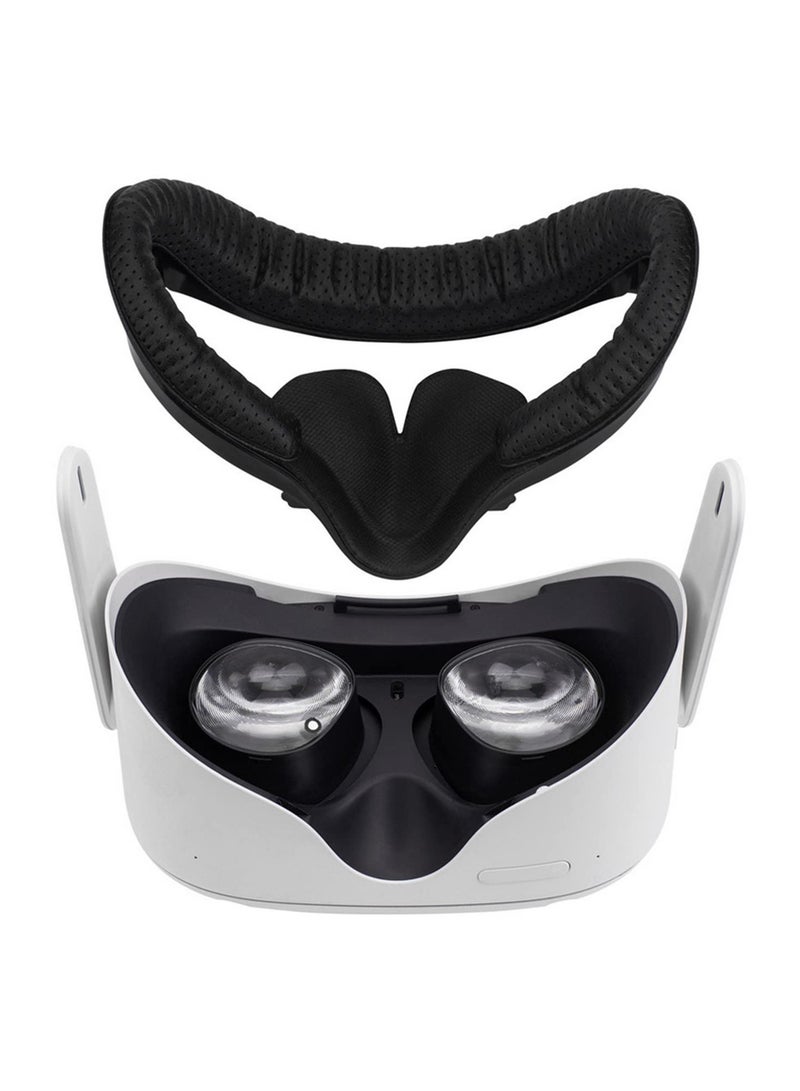 4 in 1 VR Facial Interface Bracket PU Leather Foam Pad Anti Leakage Nose Pad Lens Cover Protective Set for Oculus Quest 2 Accessories Kit - Image 4