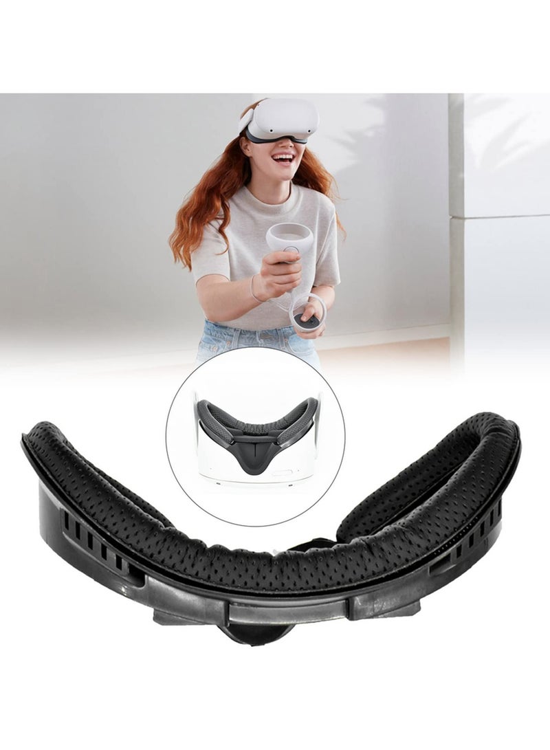 4 in 1 VR Facial Interface Bracket PU Leather Foam Pad Anti Leakage Nose Pad Lens Cover Protective Set for Oculus Quest 2 Accessories Kit - Image 5