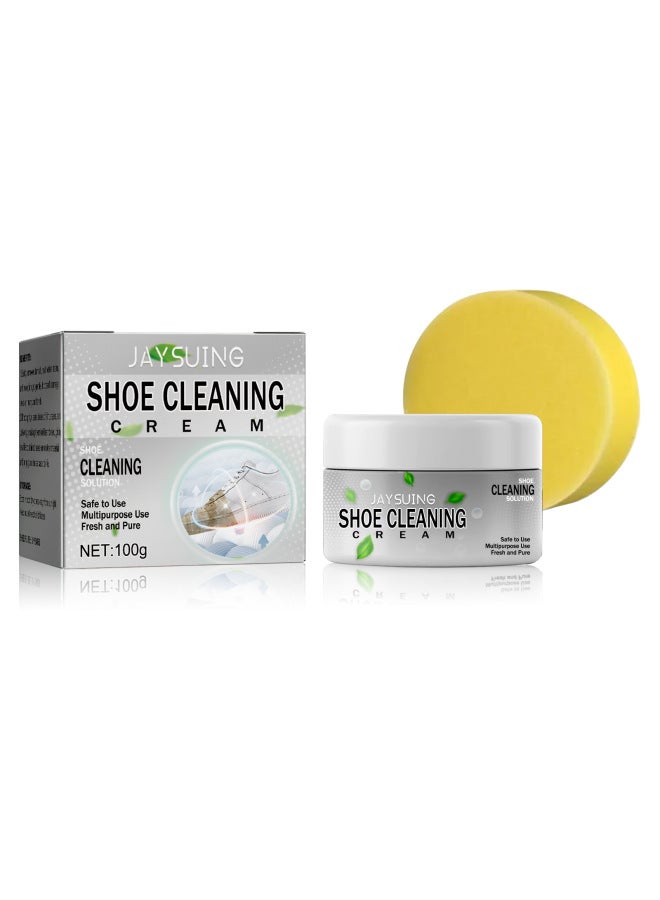 Yes Shoe Shine Cream Cleaning Small White Shoes Stains Oxidation Yellowing Leather Suede Brightening White Shoe Shine Cream - Image 5