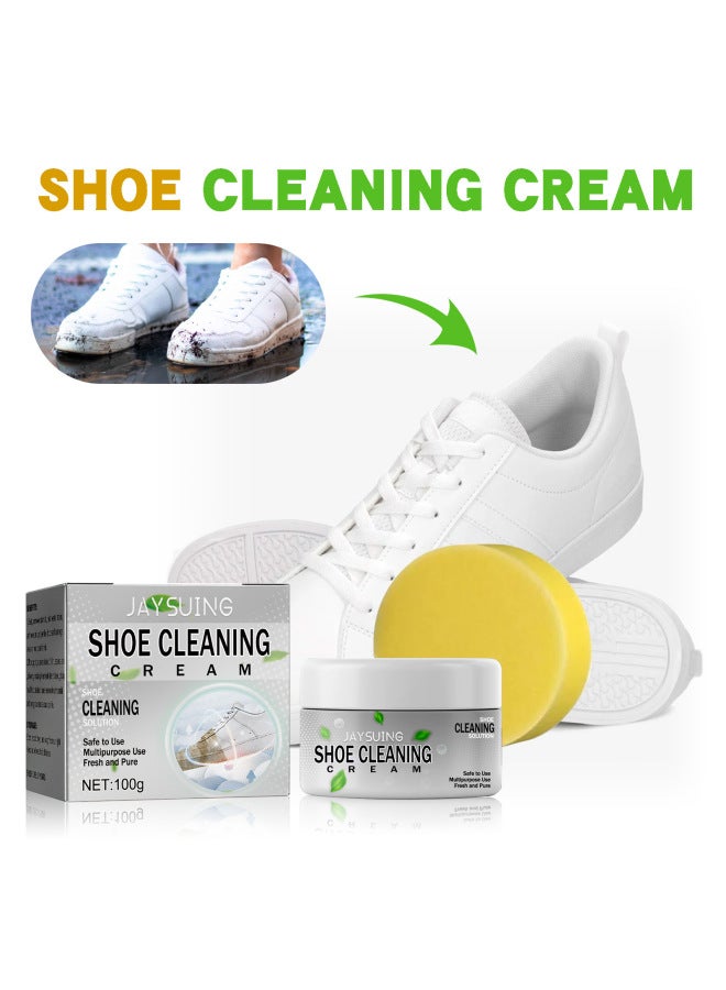 Yes Shoe Shine Cream Cleaning Small White Shoes Stains Oxidation Yellowing Leather Suede Brightening White Shoe Shine Cream - Image 4