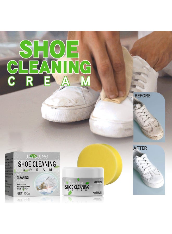 Yes Shoe Shine Cream Cleaning Small White Shoes Stains Oxidation Yellowing Leather Suede Brightening White Shoe Shine Cream - Image 2