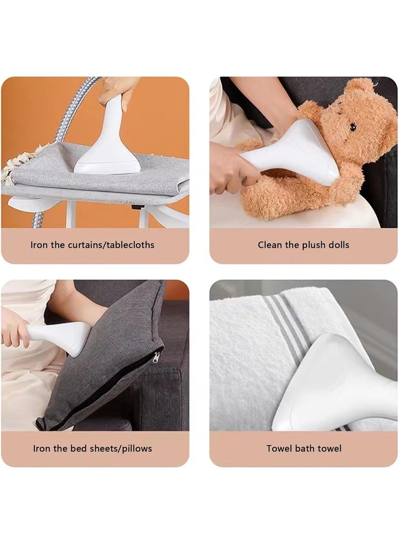 VAYMAY Garment Steamer, 2000W Vertical Clothes Steam Iron Standing 45-Second Instant Heat-Up, Height Adjustable Steamer And Built-in Ironing Board, 2.5L Water Tank, Steam Iron, White Color - Image 5