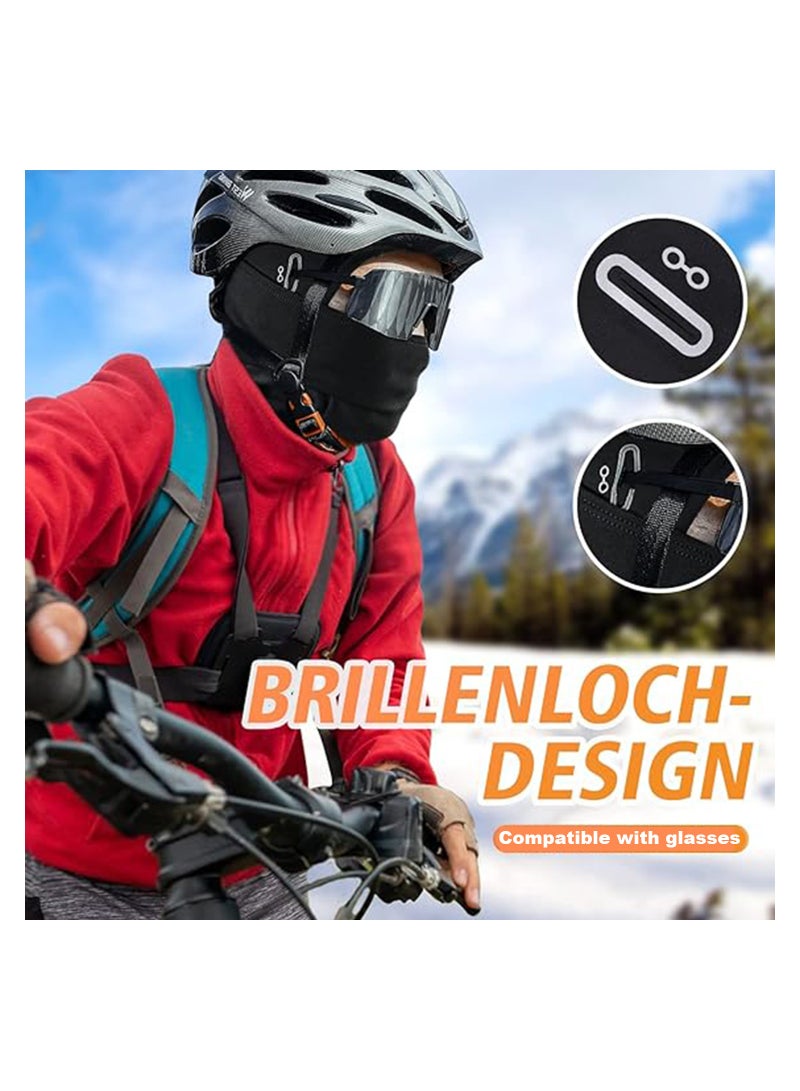 SOLARAE 2 PCS Winter Balaclava Ski Mask for Men & Women, Windproof Face Mask Warm Hood for Cold Weather Sking Snowboarding Bicycle Outdoor Sports - Image 2