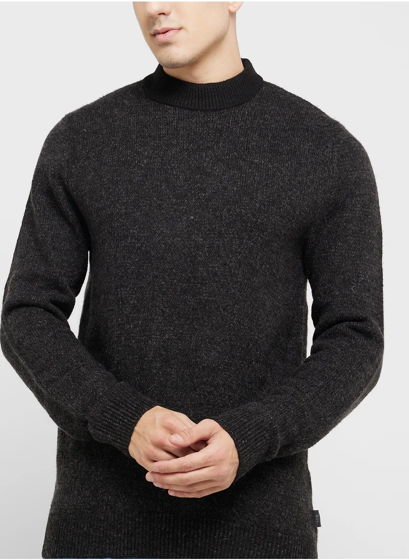 جاك اند جونز Essential Mock Neck Sweater