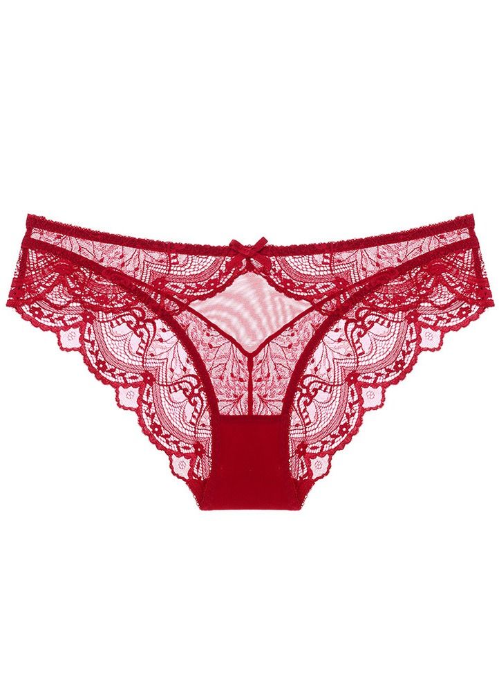 Lady Panty Women's Low-Rise Briefs Wine Red