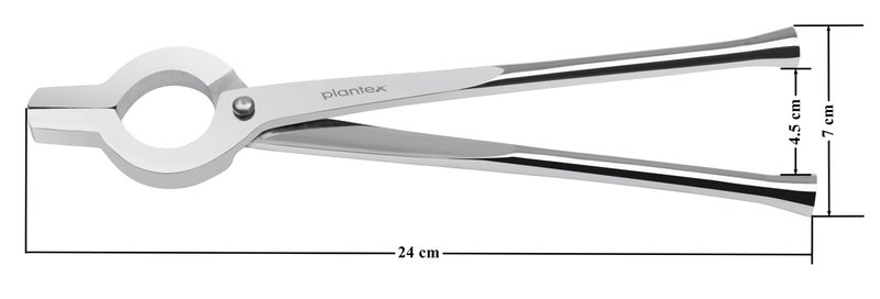 Plantex Stainless Steel Kitchen Pincers/Pakkad/Sandasi/Sansi/Utensils Holder (Chrome) - Image 2