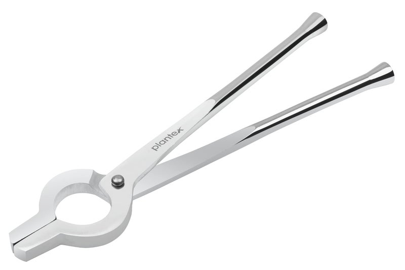 Plantex Stainless Steel Kitchen Pincers/Pakkad/Sandasi/Sansi/Utensils Holder (Chrome) - Image 1