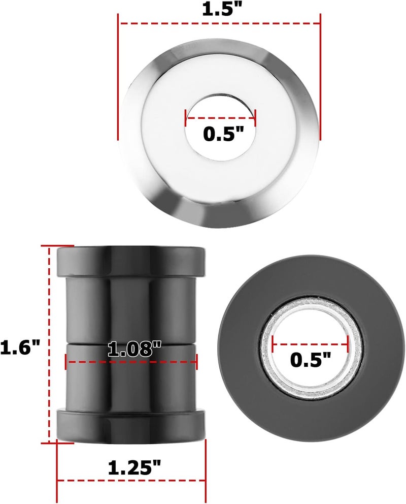 MoFun Handlebar Riser Bushing Kit Compatible with Harley Softail/Dyna/FXR & 1973-2022 Sportster XL 1973-2017 - Image 2
