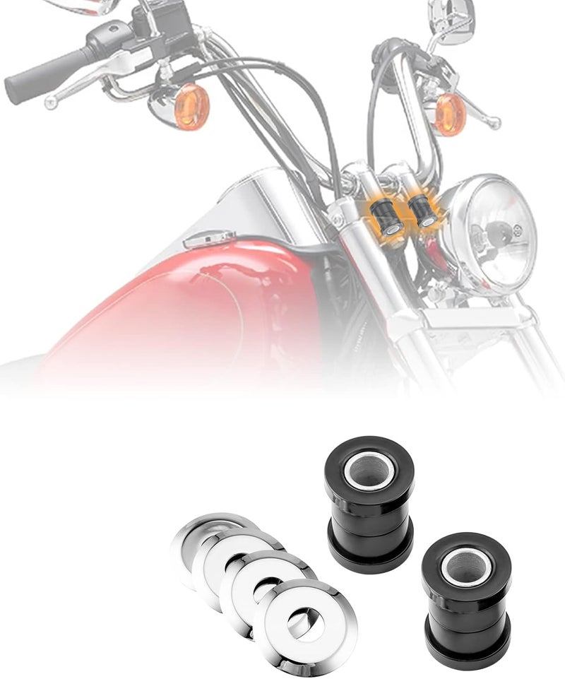 MoFun Handlebar Riser Bushing Kit Compatible with Harley Softail/Dyna/FXR & 1973-2022 Sportster XL 1973-2017 - Image 3