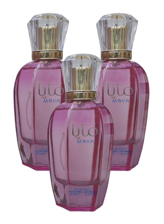 مايا 3 قطع عطر مايا للنساء 100 مل - Image 1
