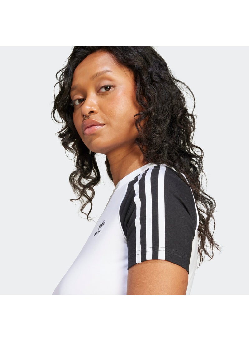 adidas Originals Adicolor 3 Stripe Raglan T-Shirt - Image 4