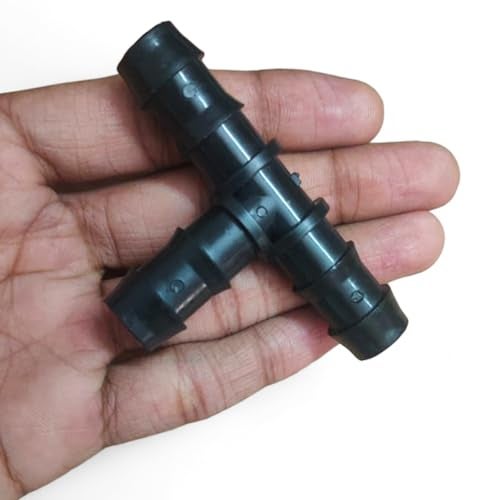 Ascension Plastic Drip Irrigation Accessories Tee Connectors (16 mm) Agro Drip Irrigation Tools Drip Irrigation Pipe Fittings T Connectors (10pcs) - Image 4