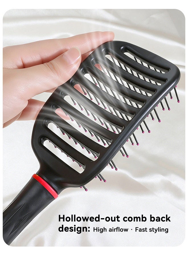 New Hair Brush Set 5-Piece Professional Salon Kit for Women&Man with Mirror & Stand Hairdressing Styling Tool - Image 5