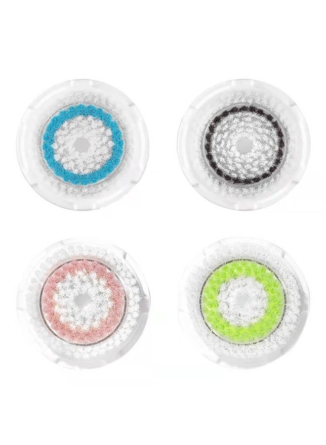 ARICEAN Replacement Facial Cleansing Brush Head, Facial Cleansing Brush Head for Clogged and Enlarged Pores (4 Pack,Mutilcolor) - Image 1