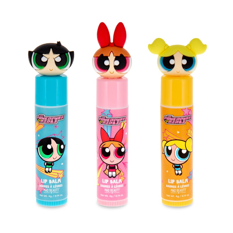 Mad Beauty Powerpuff Girls Super Cute - Lip Balm Trio  - Image 1