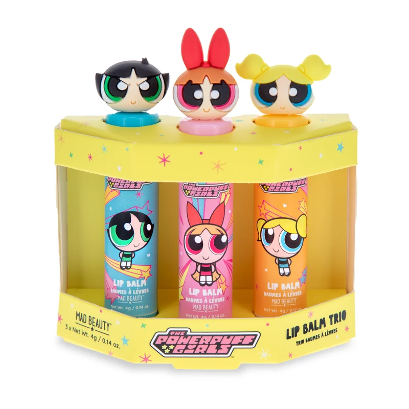 Mad Beauty Powerpuff Girls Super Cute - Lip Balm Trio
