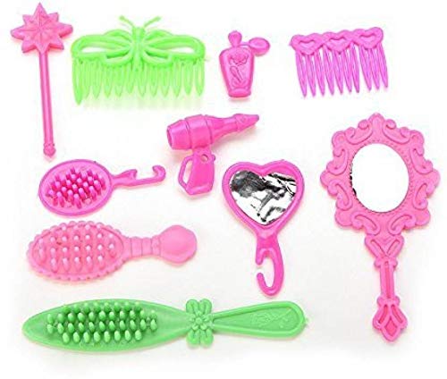 iDream Doll Accessories Set (50 Pieces) Includes Shoes, Bags, Mirror, Hangers, Comb, and Bracelets Perfect Playset for Doll Customization and Fun!,for Kid, Teen, Youth,multicolor - Image 5