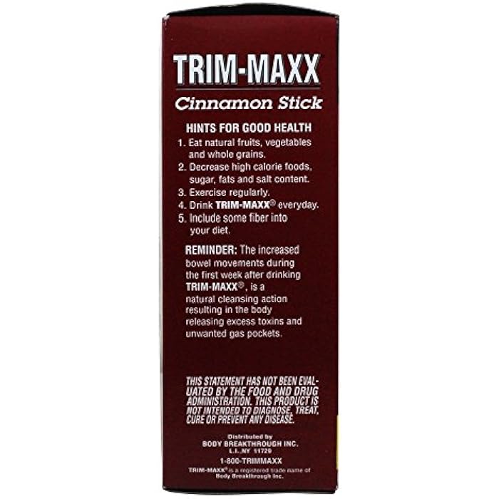 Body Breakthrough Trim-Maxx Cinnamon Tea 60B 60 Bags - Image 4