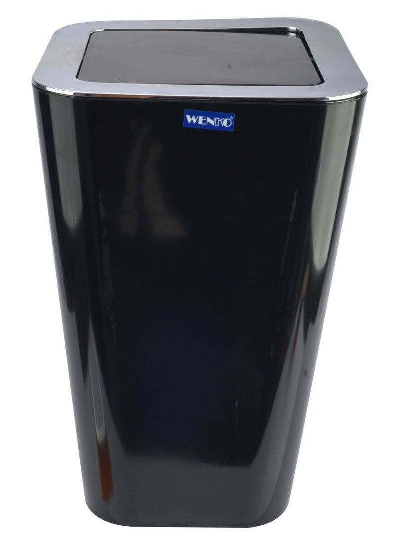 وينكو سلة حلوى بغطاء أرجوحة سعة 6 لتر باللون الأسود - Image 1