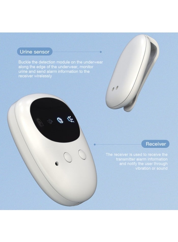 JYX-735 Split elderly and toddler urine alarm rechargeable wireless bedwetting alarm sound vibration - Image 3