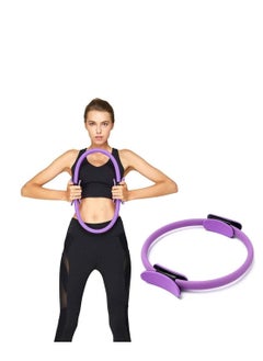 WENBO Yoga Pilates Ring Magic Wrap Slimming Body Building Training Circle (Purple)  - Image 3