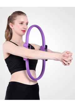 WENBO Yoga Pilates Ring Magic Wrap Slimming Body Building Training Circle (Purple)  - Image 2