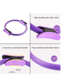 WENBO Yoga Pilates Ring Magic Wrap Slimming Body Building Training Circle (Purple)  - Image 4