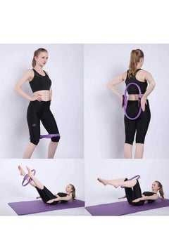 WENBO Yoga Pilates Ring Magic Wrap Slimming Body Building Training Circle (Purple)  - Image 5