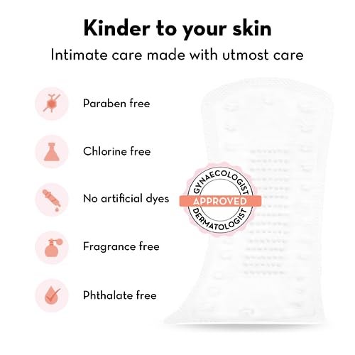 Plush Ultra Thin Panty Liners For Women Daily Use, 40 Liners 155mm - Pack of 2 | Pure US Cotton Liner Pads For Rash Free Periods | Soft Cotton Surface For Comfort On Non-Period Days - Image 4