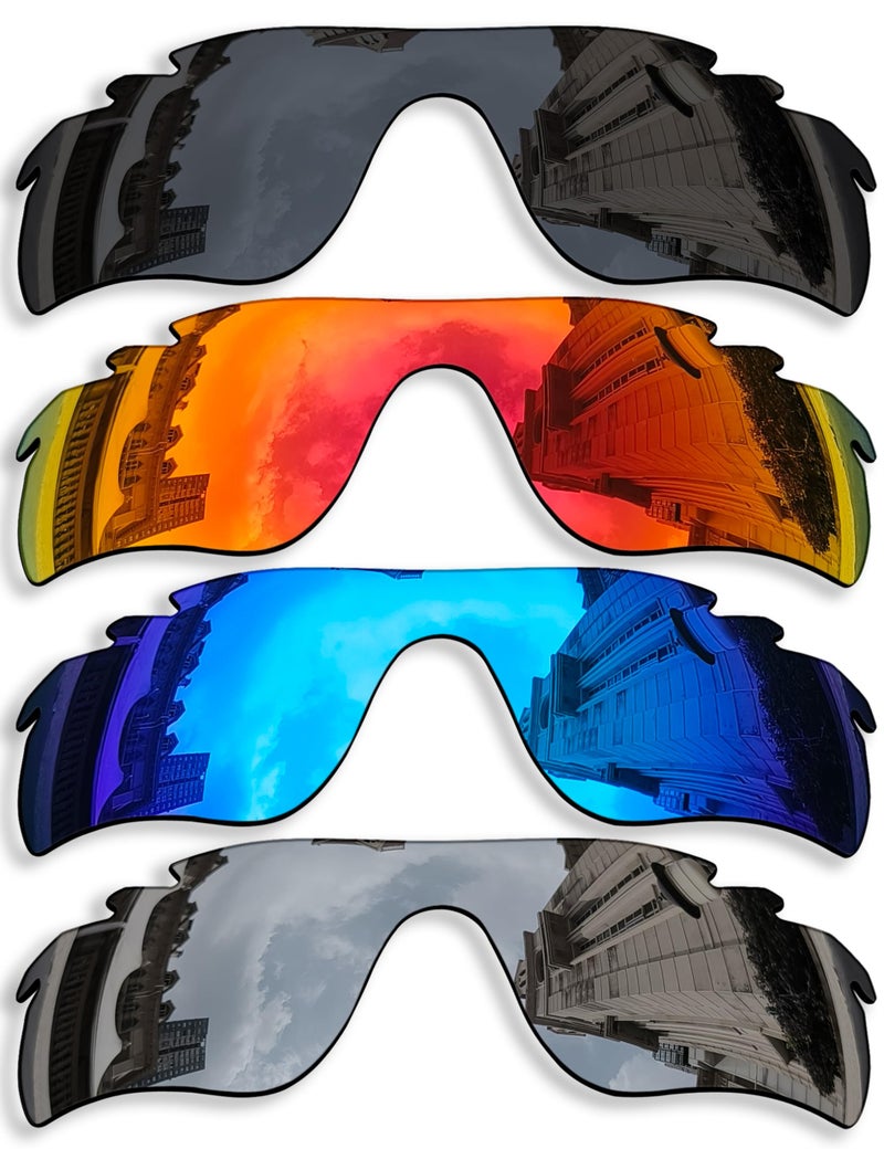 Betterun 4 Pieces Polarized Replacement Lenses for Oakley Radarlock Path VentedRadarlock Path Vented Asian Fit AF OO9206 Sunglasses AntiScratch and Impact Resistant - Image 2