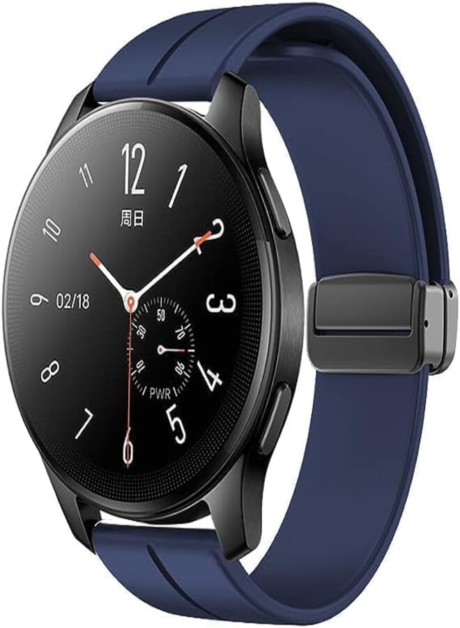 Next store Magnetic Closure Soft Durable Silicone Sport Replacement Watch Strap Band Size (20mm) Quick and Easy Installation for Men Women