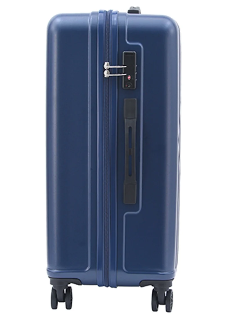 امريكان توريستر Skytrac DW V2 Suitcase, Check-In Size 68 cm / 25 inch, 4 Spinner Wheels, Hard Top, Polypropylene, Navy Blue|TSA Combination Lock|Scratch & Impact Resistant Material - 3 Years Global Warranty