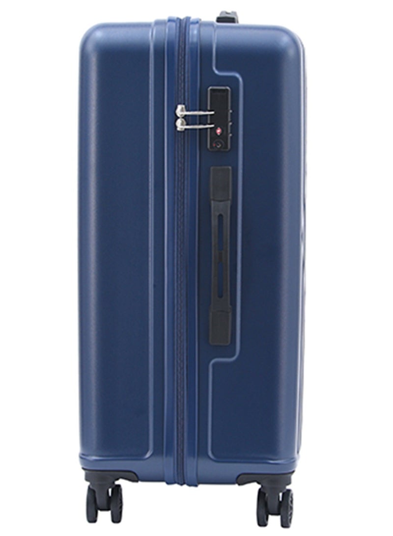 AMERICAN TOURISTER Skytrac DW V2 Suitcase, Check-In Size 68 cm / 25 inch, 4 Spinner Wheels, Hard Top, Polypropylene, Navy Blue|TSA Combination Lock|Scratch & Impact Resistant Material - 3 Years Global Warranty - Image 2