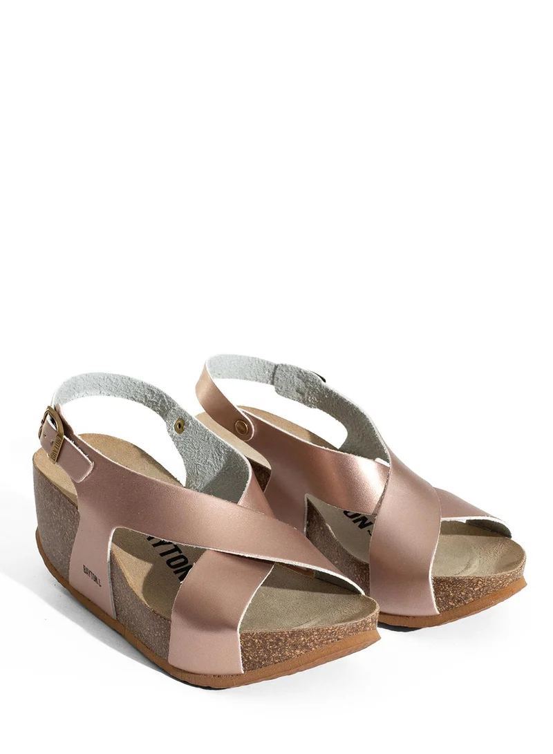 بيتون صنادل ويدج بكعب متوسط بحمالات ريّا