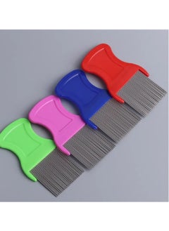 Hair Lice Comb Brushes Terminator Fine Egg Dust Nit Free Removal Stainless Steel(Random Color)