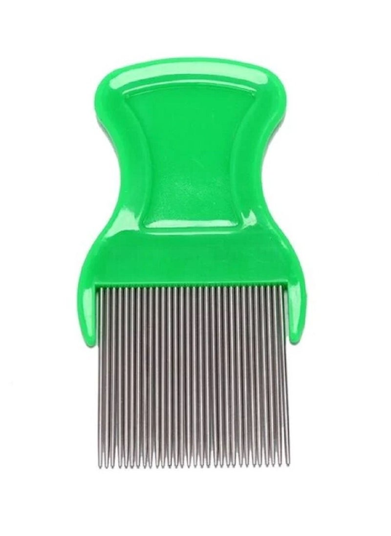 Generic - Hair Lice Comb Brushes Terminator Fine Egg Dust Nit Free Removal Stainless Steel(Random Color) - Image 1