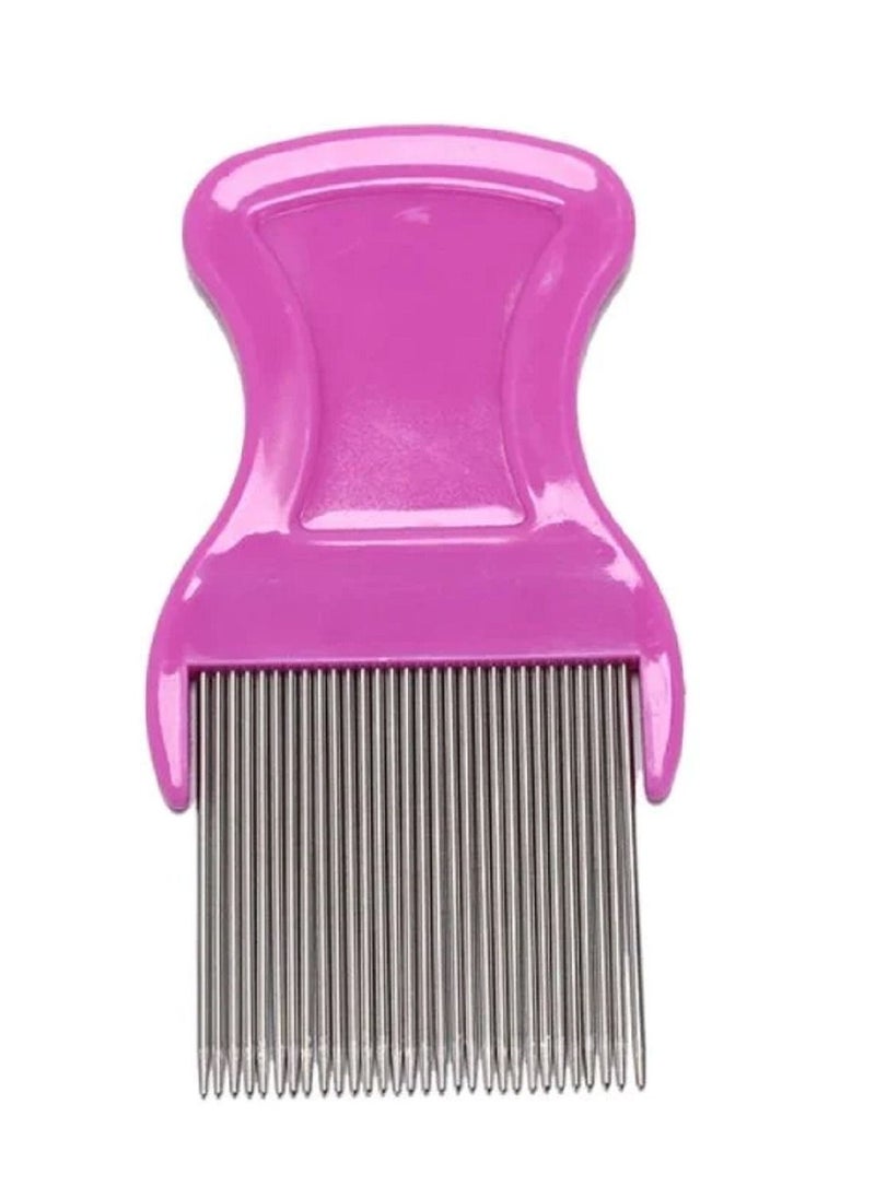 Generic - Hair Lice Comb Brushes Terminator Fine Egg Dust Nit Free Removal Stainless Steel(Random Color) - Image 1