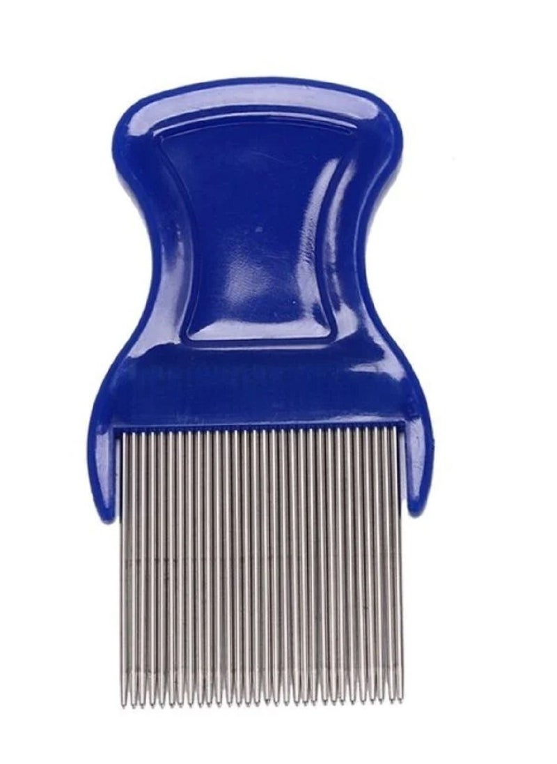 Generic - Hair Lice Comb Brushes Terminator Fine Egg Dust Nit Free Removal Stainless Steel(Random Color) - Image 1