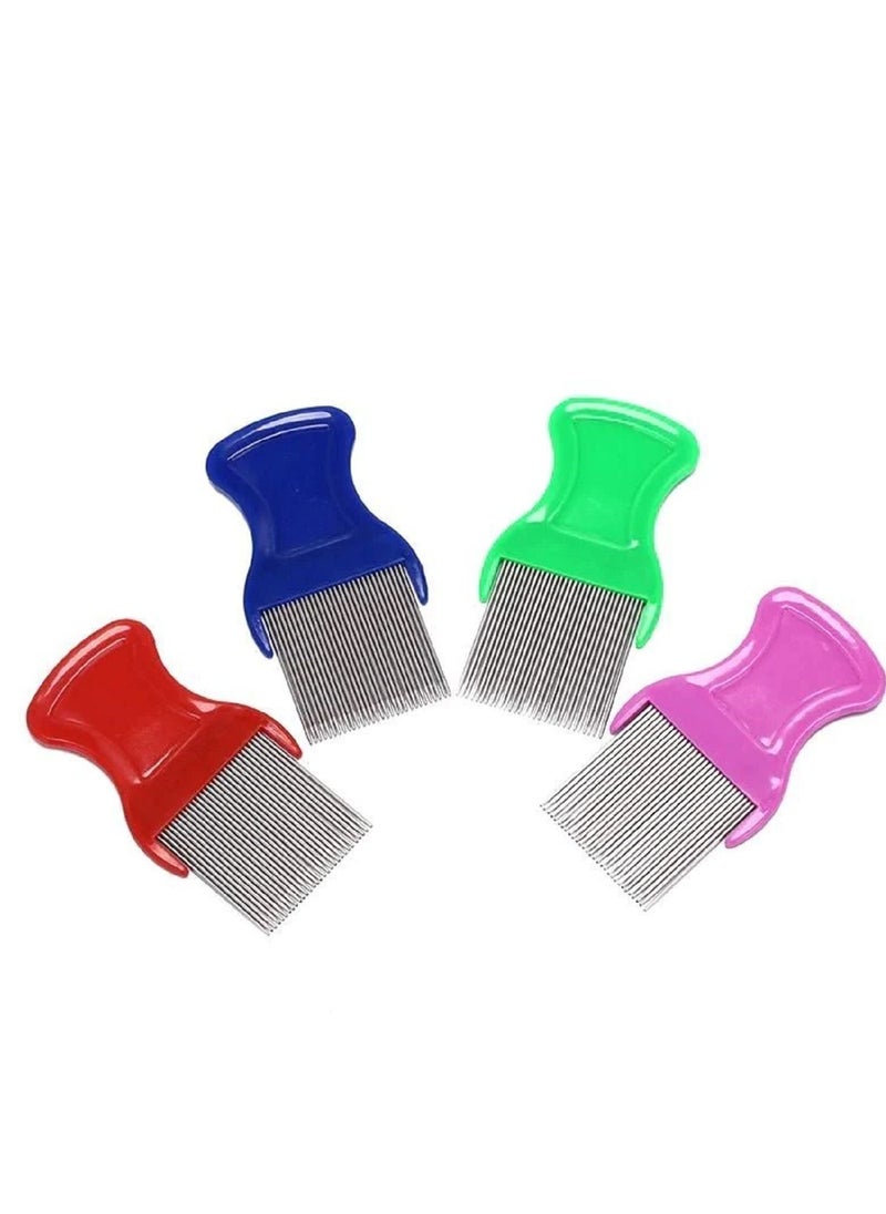 Generic - Hair Lice Comb Brushes Terminator Fine Egg Dust Nit Free Removal Stainless Steel(Random Color) - Image 1