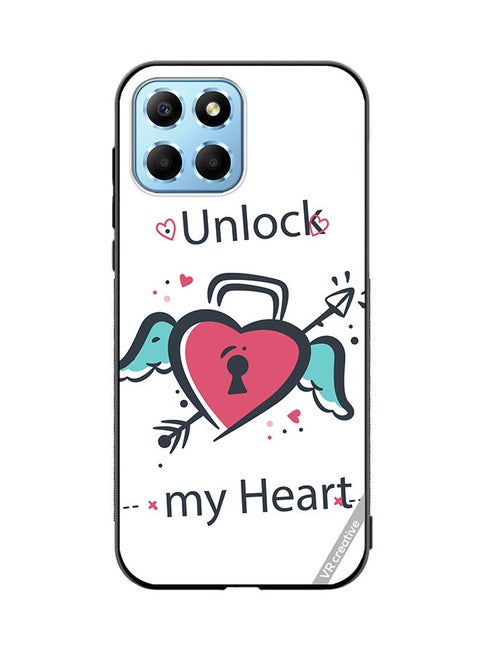 Protective Case Cover For Honor X8 5G Unlock My Heart Design Multicolour