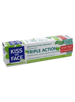 Kiss My face Kiss My Face Toothpaste Triple Action Cool Mint Gel 4.5 Ounce (133ml) (3 Pack) 