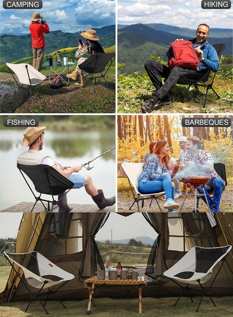 New Portable Folding Chair With Carry Bag - Outdoor Seating Chair - Camping Chair - Beach Chair - Moon Chair - Lightweight and Compact in Size - Suitable For Outdoor Trips, Picnic, Beach and Activities - Image 3