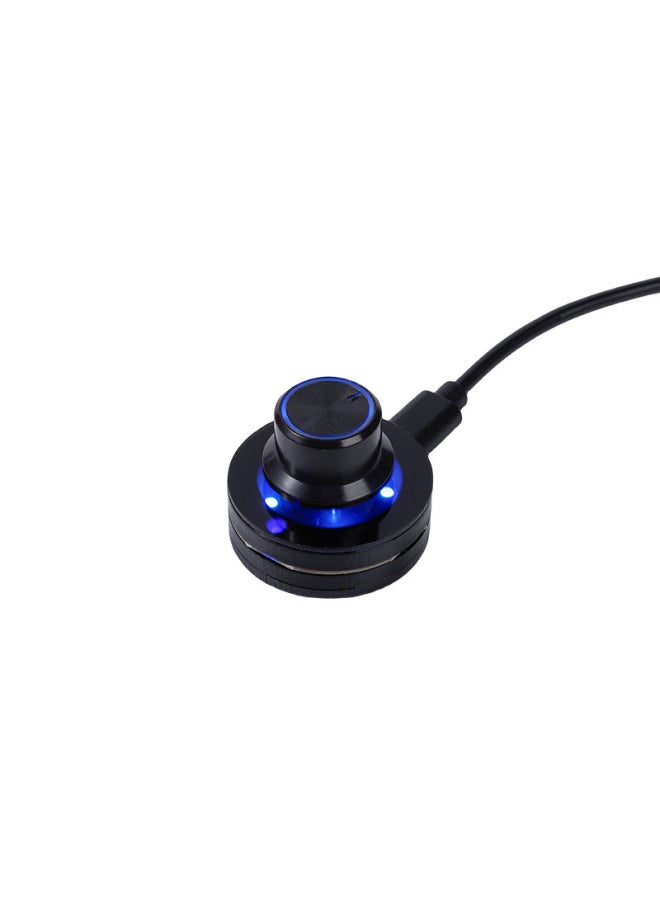 Generic - Multimedia Knob USB Custom Keyboard Volume Control Support Shortcut Key Copy And Paste-Color:Black (translucent Keycap)-official Standard Configuration-three-button Mode - Image 1