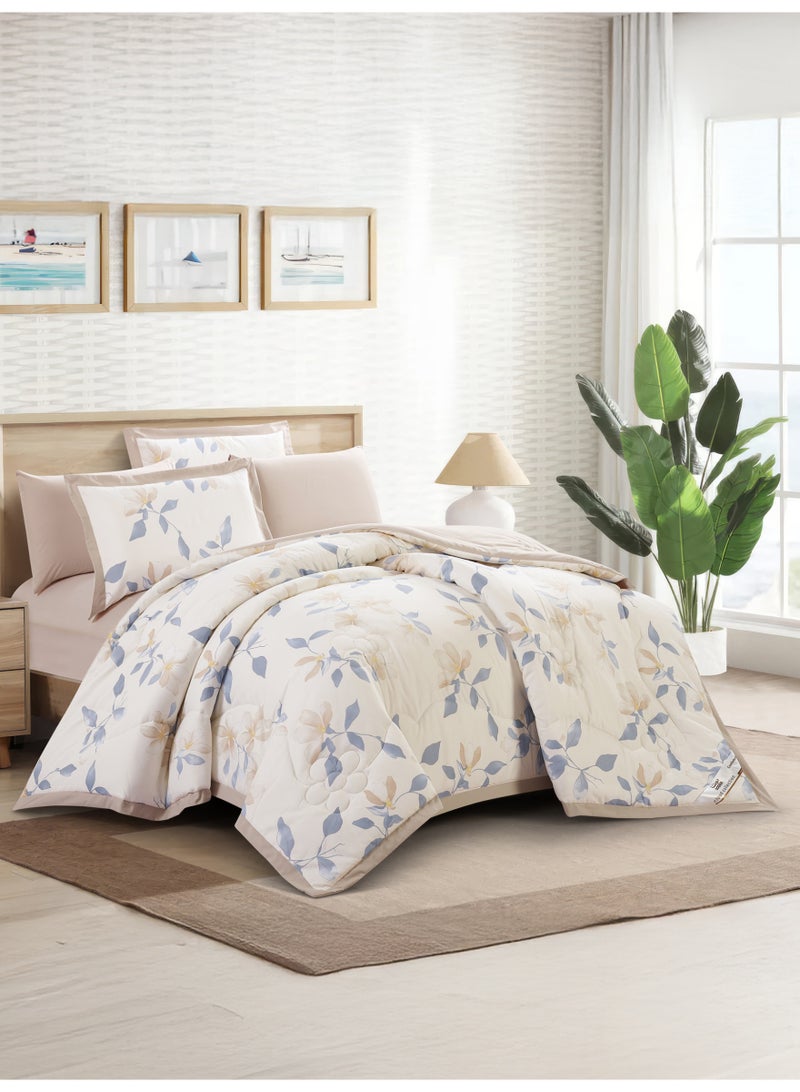 Doona Bedding Comforter Set King Size, Fits 200×200 cm – 6 Pcs Reversible Printed Design – 350 GSM All-Season Comforter – Premium Brushed Microfiber - Image 2