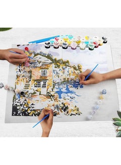 Home Buy HOME BUY Butterfly DIY Acrylic Paint by Number Kit for Adults Kids Beginner Number Painting Kit DIY Canvas Painting by Number. Wall Decoration DIY Painting Kit for Adults, Multicolor (X6471)  - Image 3
